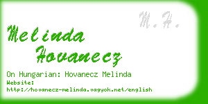 melinda hovanecz business card